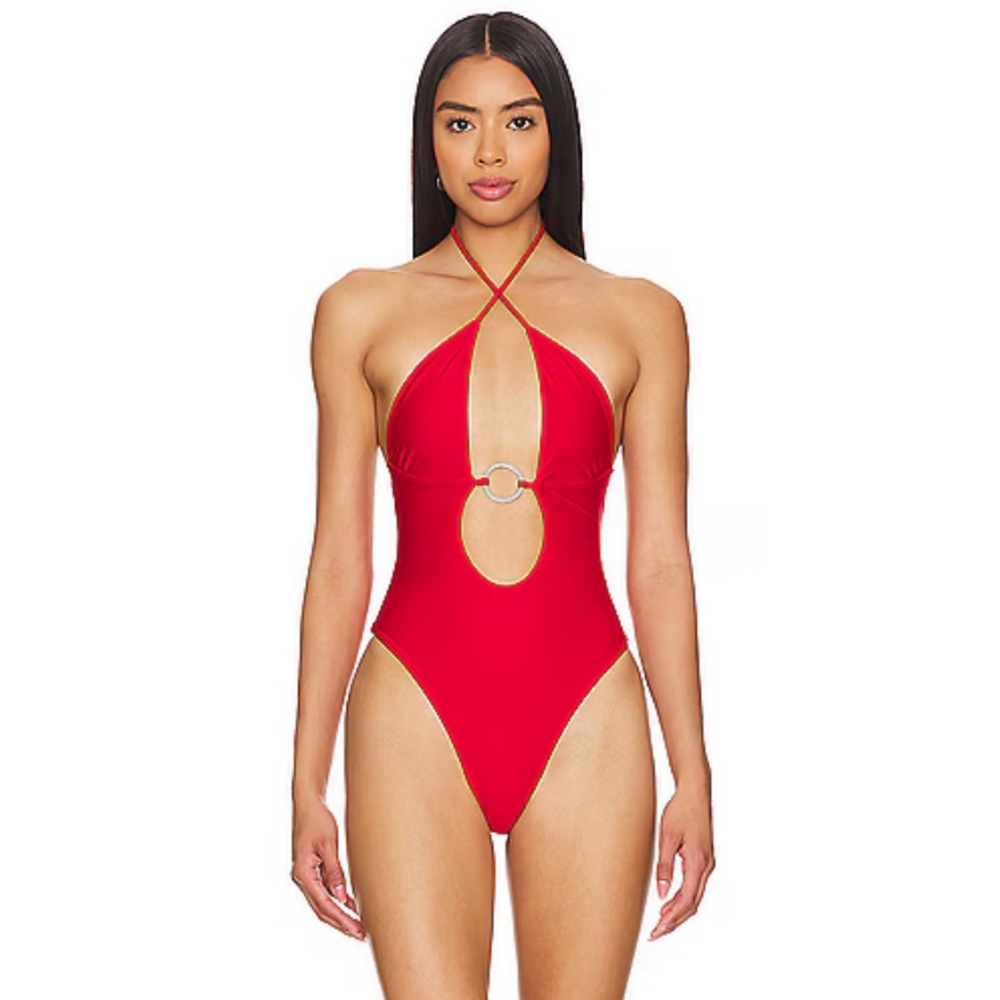 REVOLVE Lovewave Keoni One-Piece Swimsuit in Red